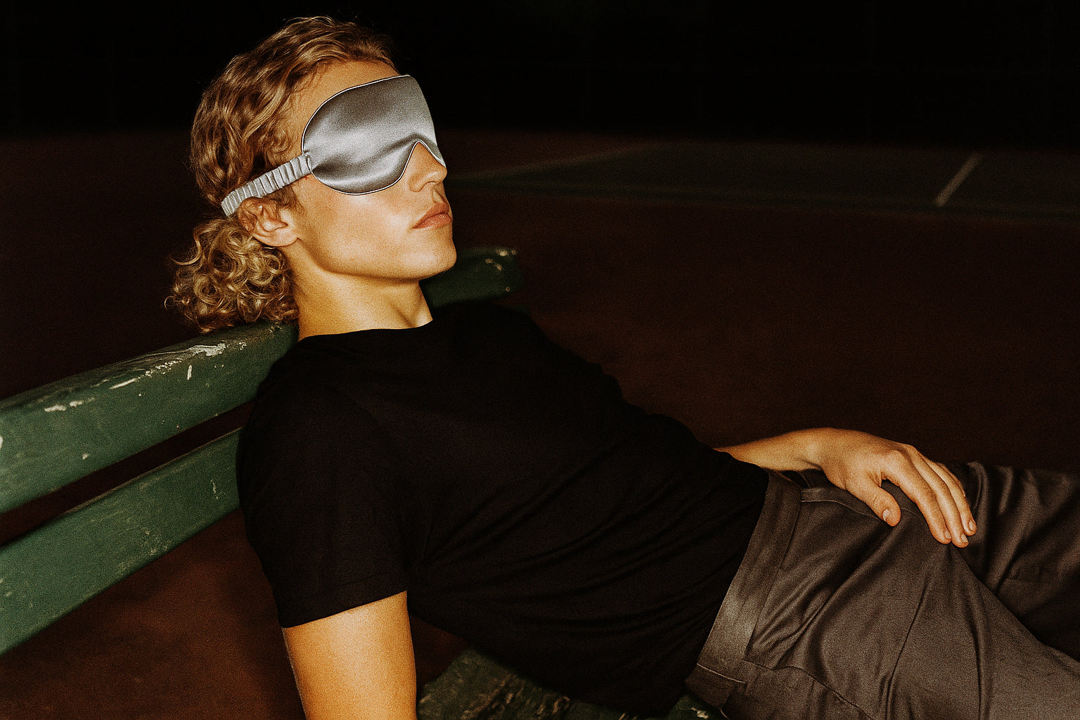 Blackout Sleep Mask – Silver
