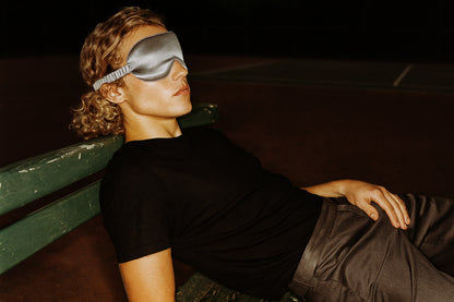 Blackout Sleep Mask – Silver