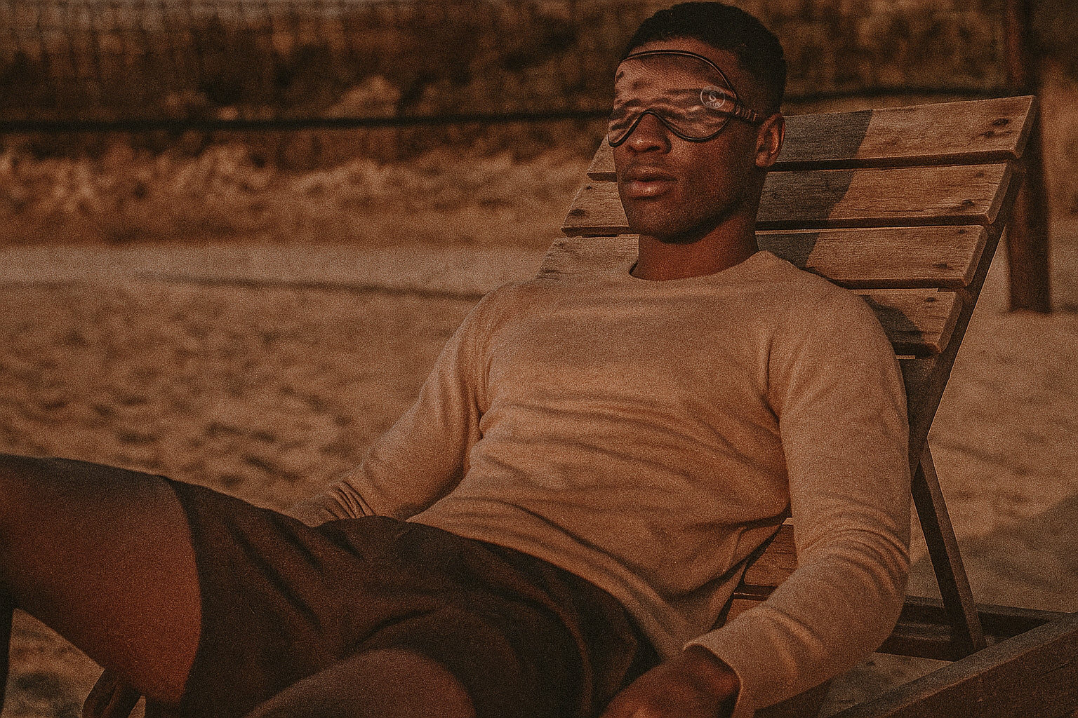 Blackout Sleep Mask – Brown