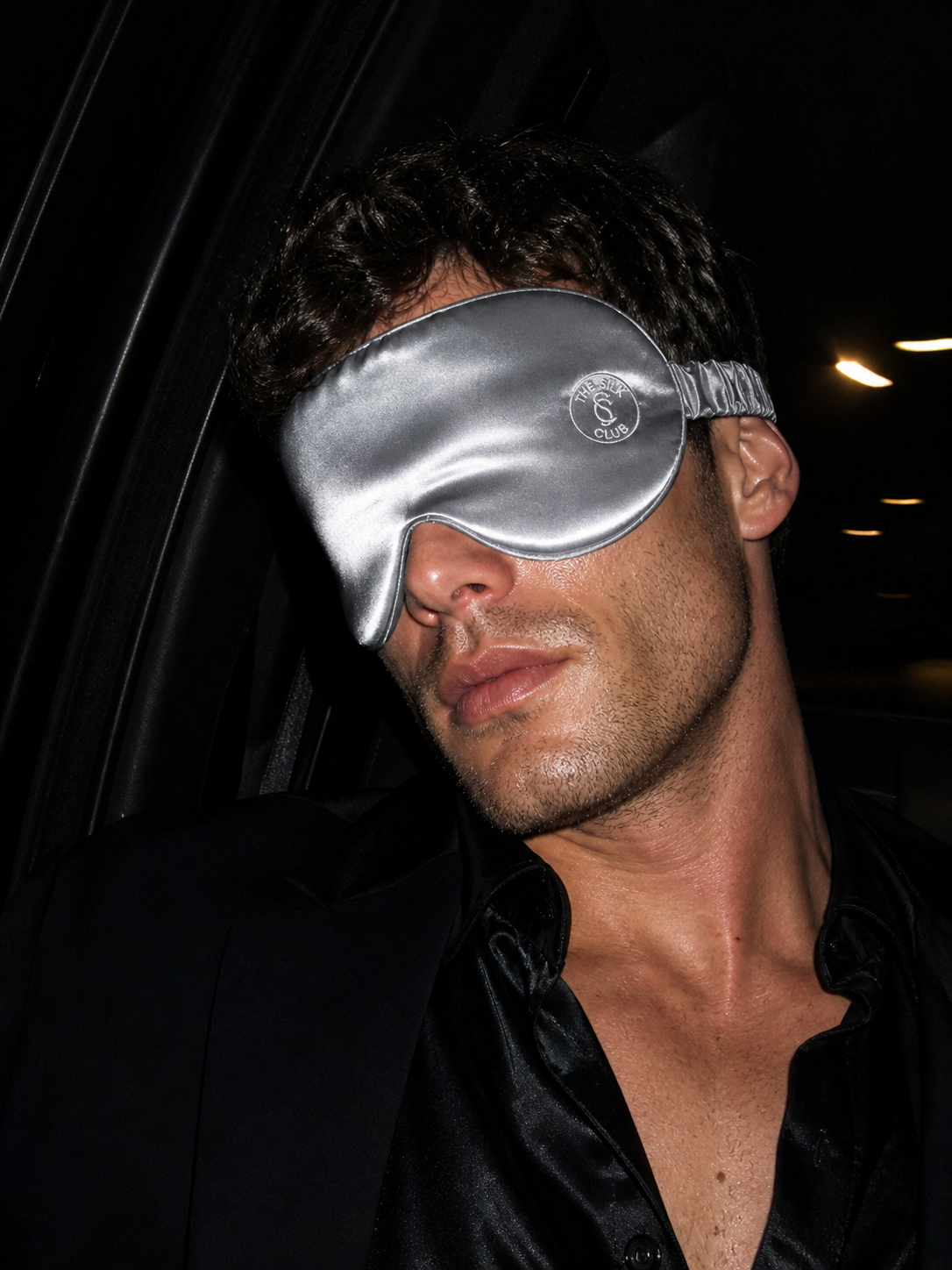 Blackout Sleep Mask – Silver